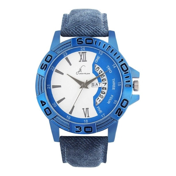 OS Blue Sporty Multi Function Day And Date Working Wrist Watch PRODUCT CODE(OS0008333)