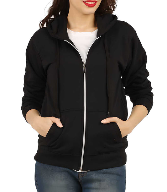 GMG Women Cotton Solid Hoodie Jackets PRODUCT CODE (GMG0010065)