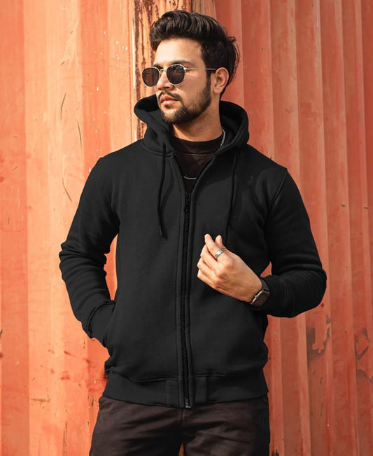 Zipper Hooded Sweatshirt By Lazychunks PRODUCT CODE (GMG0005135)