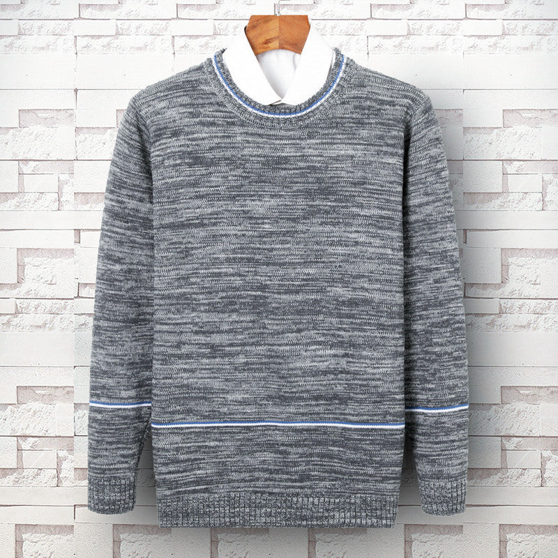 New Men's Round Neck Knitted Bottoming Shirt Thin Section