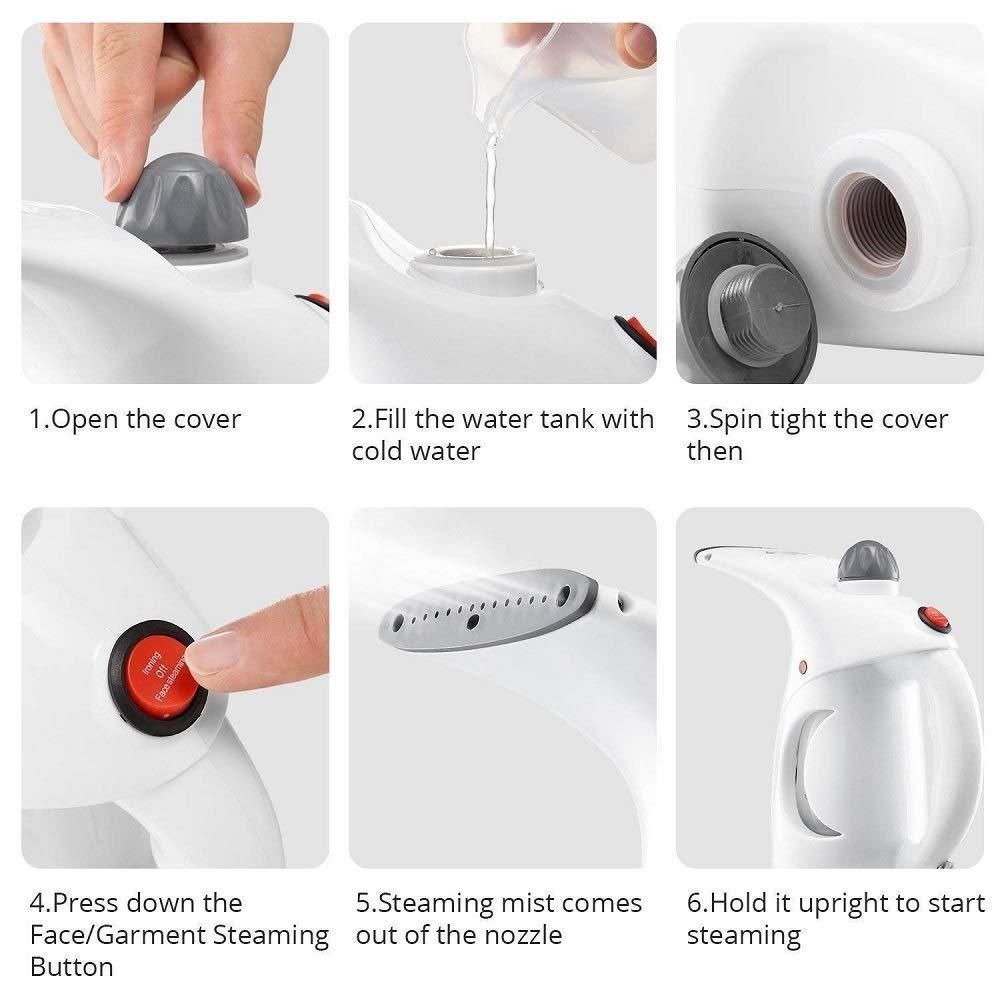 OS Steamer-4 In 1 HandHeld Garment Steamer & Beauty Facial Steamer PRODUCT CODE (OS0004618)