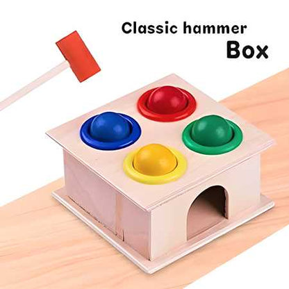 OS Wooden Hammer Ball Bench with Box Case Toy Set PRODUCT CODE (OS0001170)