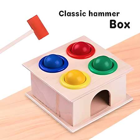 OS Wooden Hammer Ball Bench with Box Case Toy Set PRODUCT CODE (OS0001170)