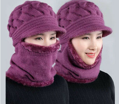 OS Women's Warm Soft Single Coloured Crochet Casual Woolen Knitted Cap PRODUCT CODE (OS0010069)