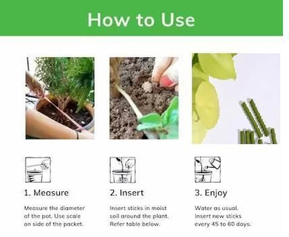 OS Plant Grow Fertilizer Sticks For Plants - 25 Stick PRODUCT CODE (OS0004645)