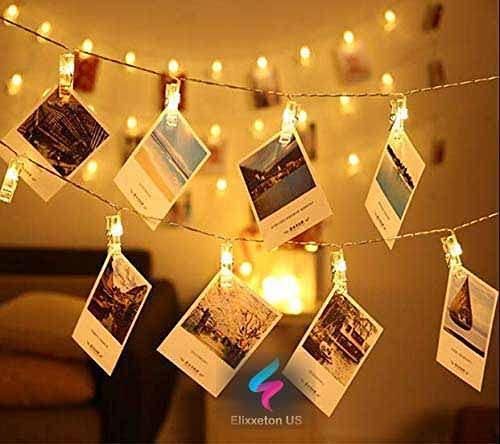 OS Home 16 LED Photo Clip String Lights for Hanging Photos Cards PRODUCT CODE (OS0004613)