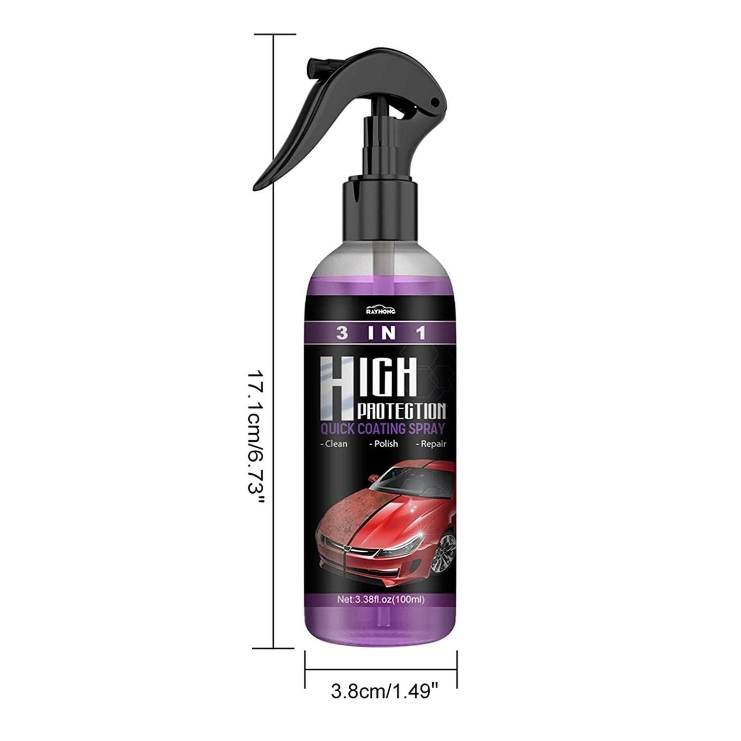 OS Hydrophobic Polish Nano Coating Agent Car Scratch Spray Cars Polishing for Motorcycles, Boats (Pack of 2) PRODUCT CODE (OS00012005)