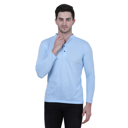 OS Cotton Blend Solid Full Sleeves T-Shirt PRODUCT CODE(OS0008453)