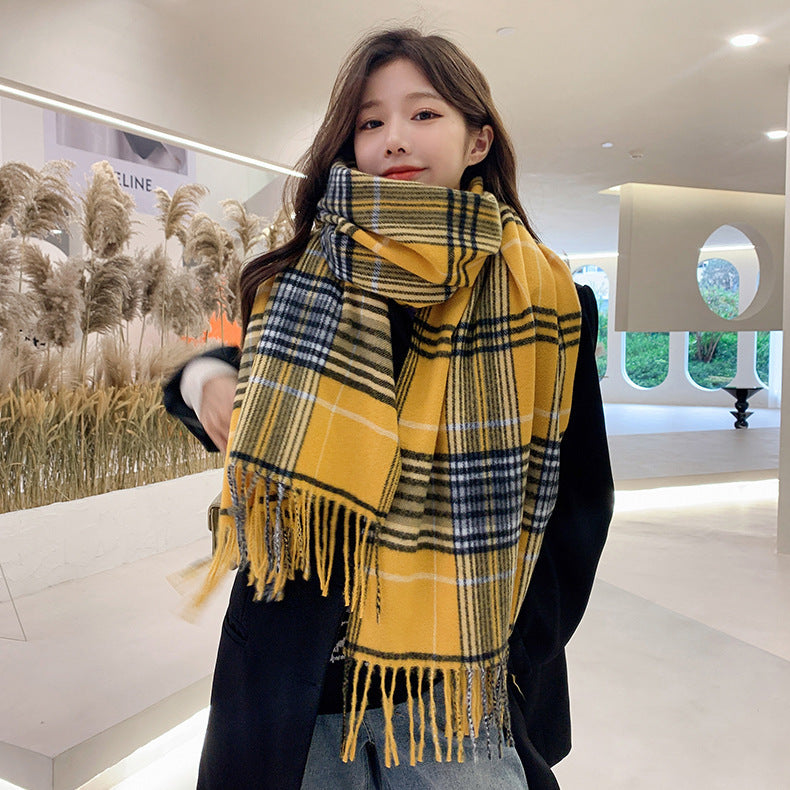 Fashion Women's Versatile Thick Warm Long Shawl Scarf