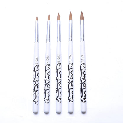 New Style Manicure Mink Hair Crystal Pen