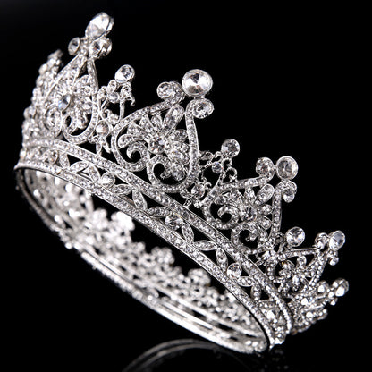 Heart-shaped Rhinestone Big European And American Princess Crown Hair Accessories