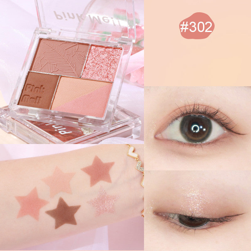 Fingertip Magic Eyeshadow Newbie Low Saturation Milk Tea Earth Color Pearl Matte