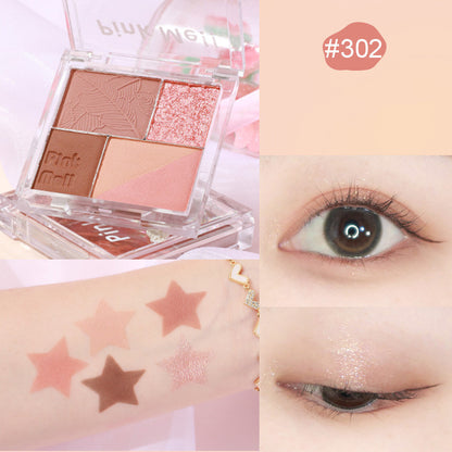 Fingertip Magic Eyeshadow Newbie Low Saturation Milk Tea Earth Color Pearl Matte