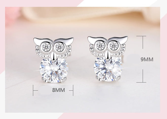 Owl Earrings Female Japanese Sweet Korean Temperament