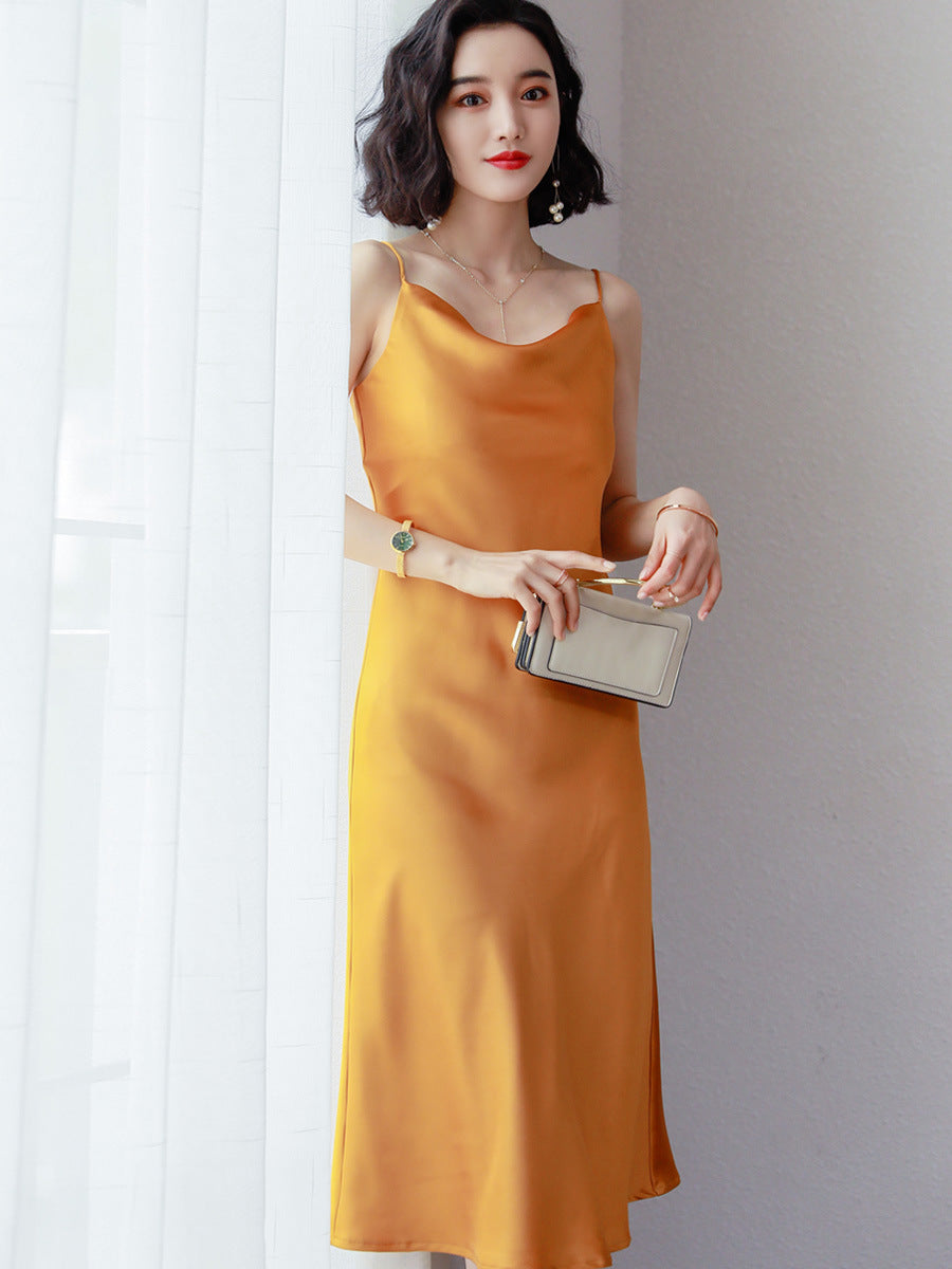 Ladies Fashion Temperament Luxurious Evening Sling Dress