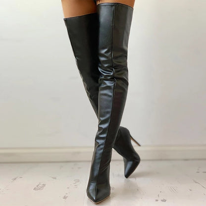 Fashionable Personality Over-the-knee Plus Size Women's Boots