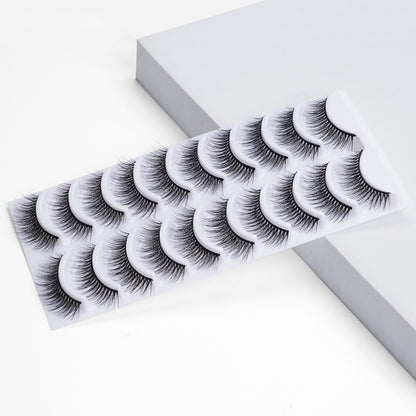 Beauty Supplies 10 Pairs Natural False Eyelashes Box