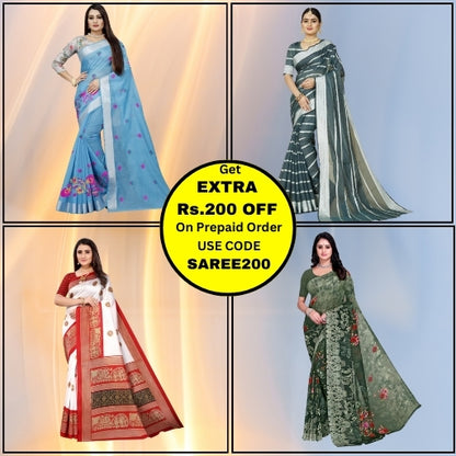 4 SAREE IN Rs.1199 Combo Pack