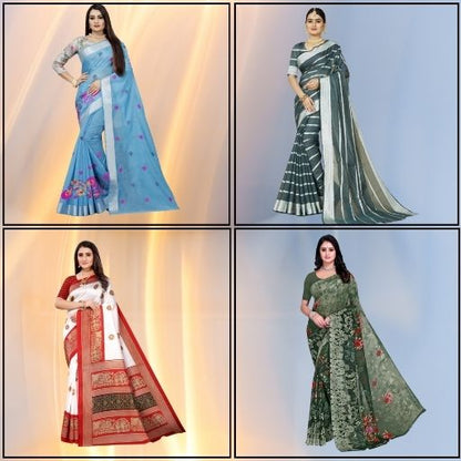 4 SAREE IN Rs.1199 Combo Pack