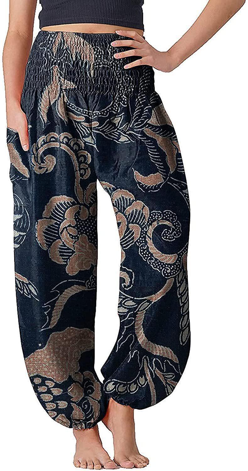 Women's Bloomers Bohemian Print Long Pants