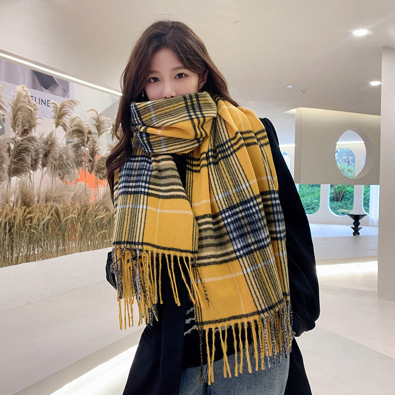 Fashion Women's Versatile Thick Warm Long Shawl Scarf