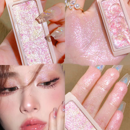 Pearlescent Broken Diamond Fine Glitter Brighten Skin Clear High Gloss Cream