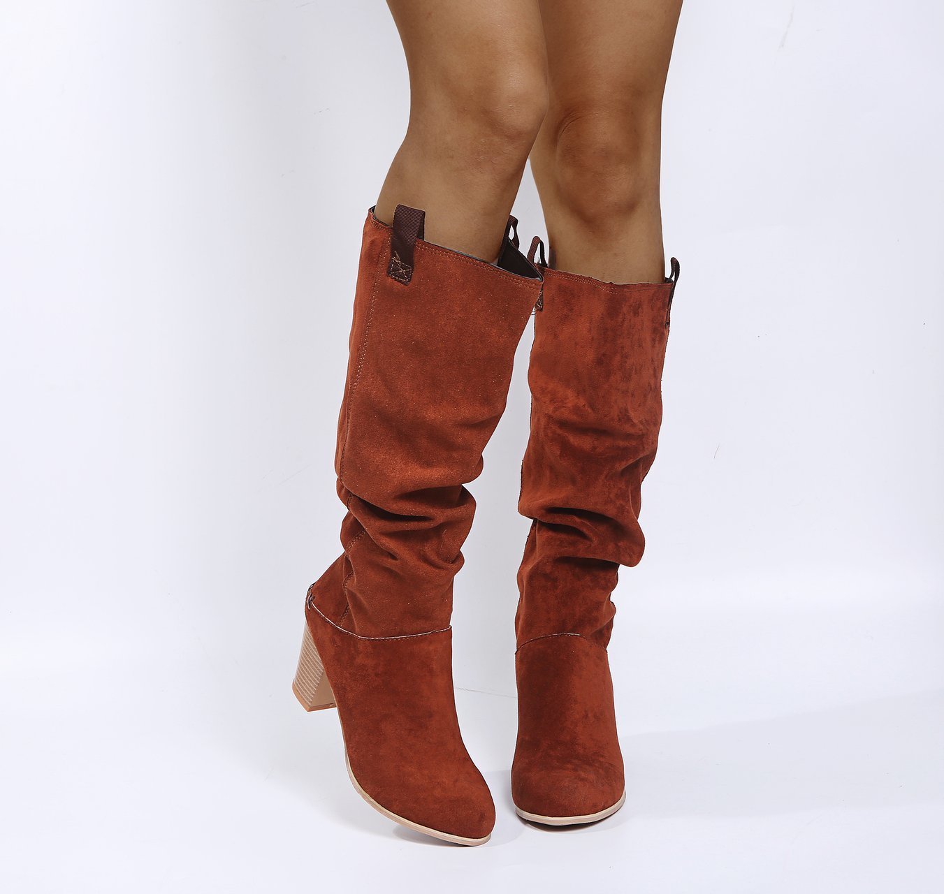 Rider Suede High-top Platform High-heeled Boots