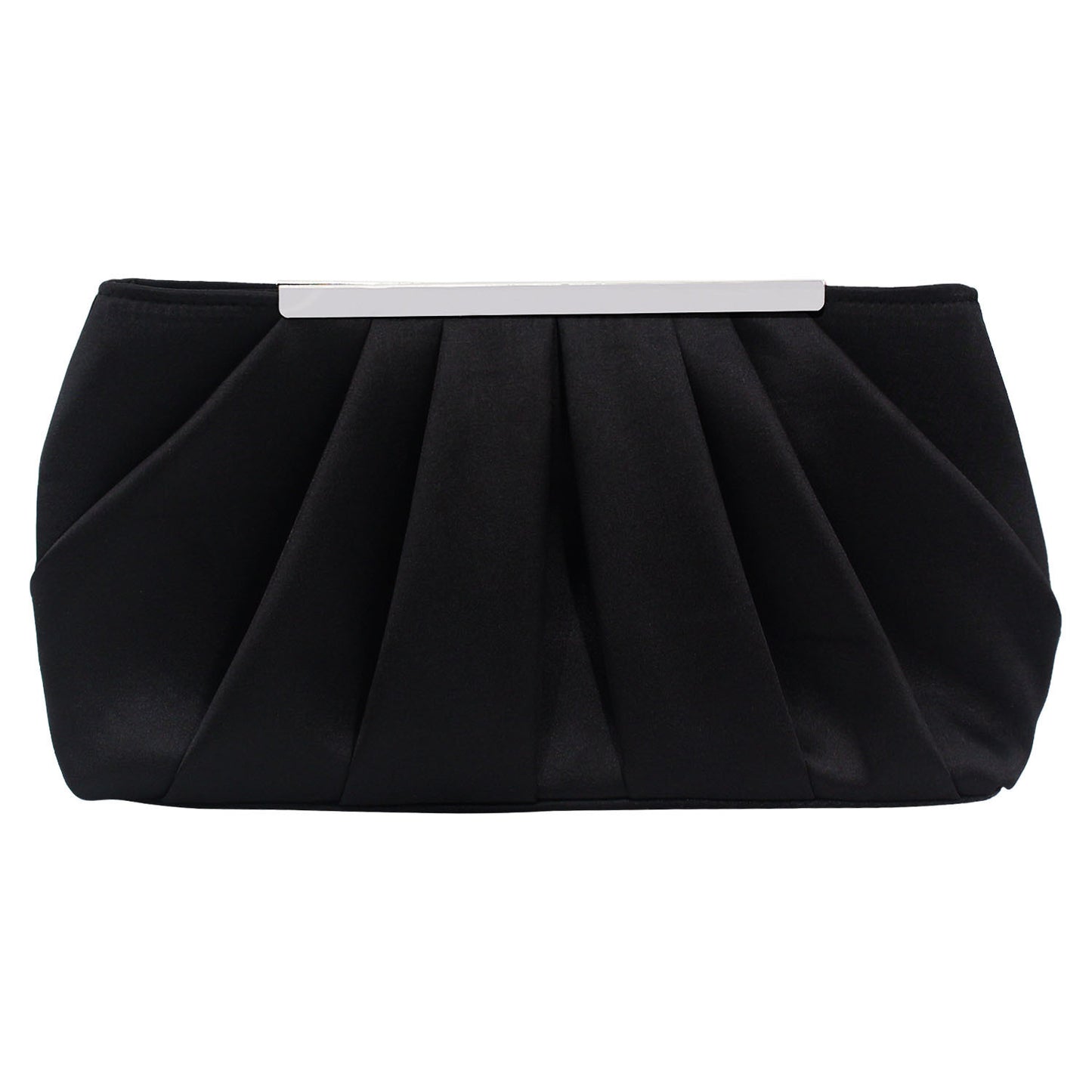 Ladies' Pleated Satin Dinner Clutch Bag