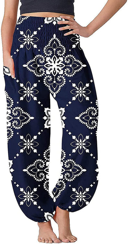 Women's Bloomers Bohemian Print Long Pants