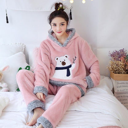 New Plush Home Pajamas For Winter Household