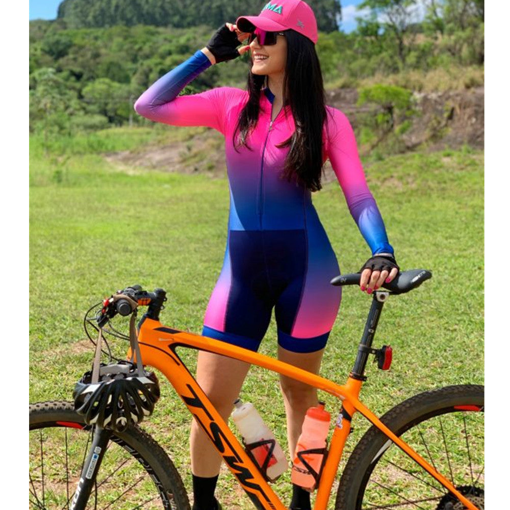 Women Jumpsuit Triathlon Running Suit Skating