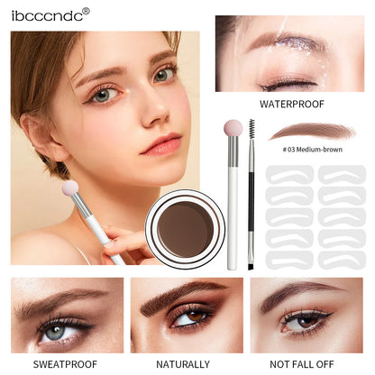 Fang Han Seal Eyebrow Powder Eyebrow Cream Set