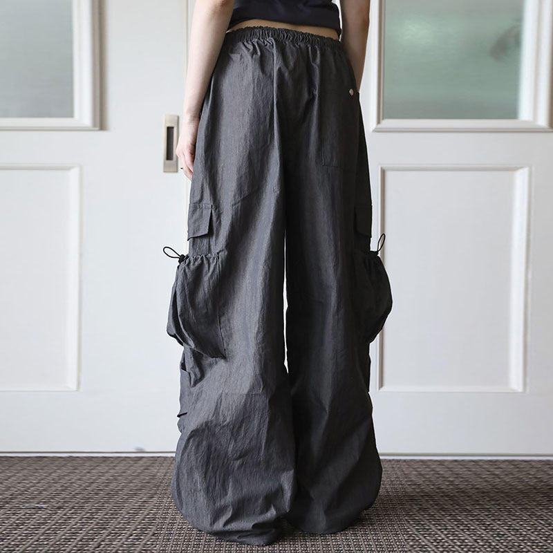 Loose Straight Wide Leg Casual Trousers