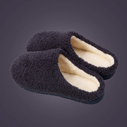 Couple Japanese Indoor Thick-soled Non-slip Slippers Household Warmth Thick Plush