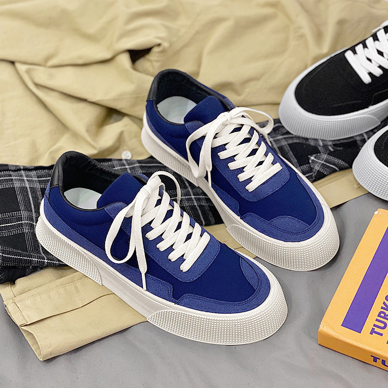 Men's All Match Low Top Thick Bottom Canvas Shoes