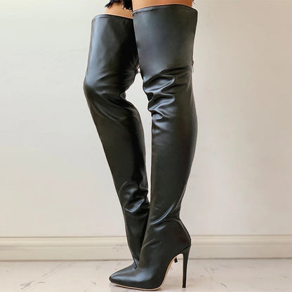 Fashionable Personality Over-the-knee Plus Size Women's Boots