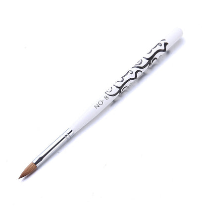 New Style Manicure Mink Hair Crystal Pen