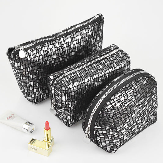 Pvc Cool Pearl Glitter Cosmetic Bag Clutch