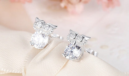 Owl Earrings Female Japanese Sweet Korean Temperament