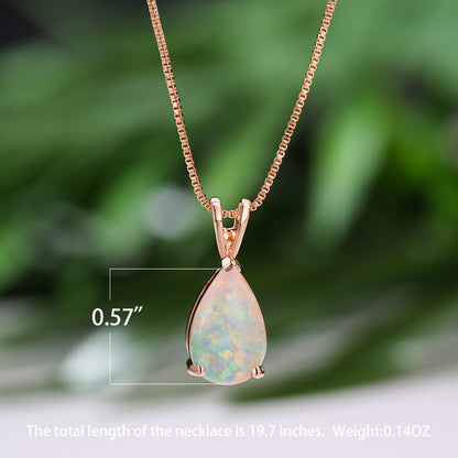 Fashion Platinum Water Drop Blue Copper Necklace Clavicle Chain Jewelry