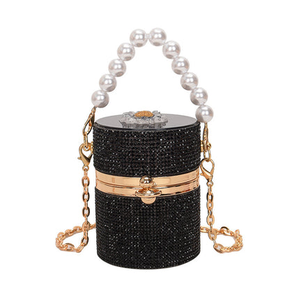 Acrylic Plastic Box New Diamond-studded Evening Chain Bag