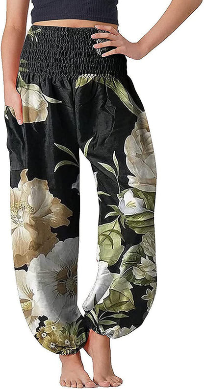 Women's Bloomers Bohemian Print Long Pants