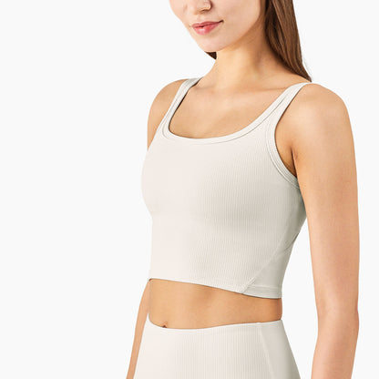 Skin-friendly Sports Yoga Underwear Vest-style High Elastic Gather