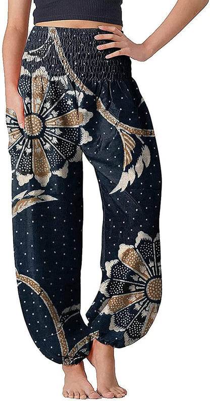 Women's Bloomers Bohemian Print Long Pants