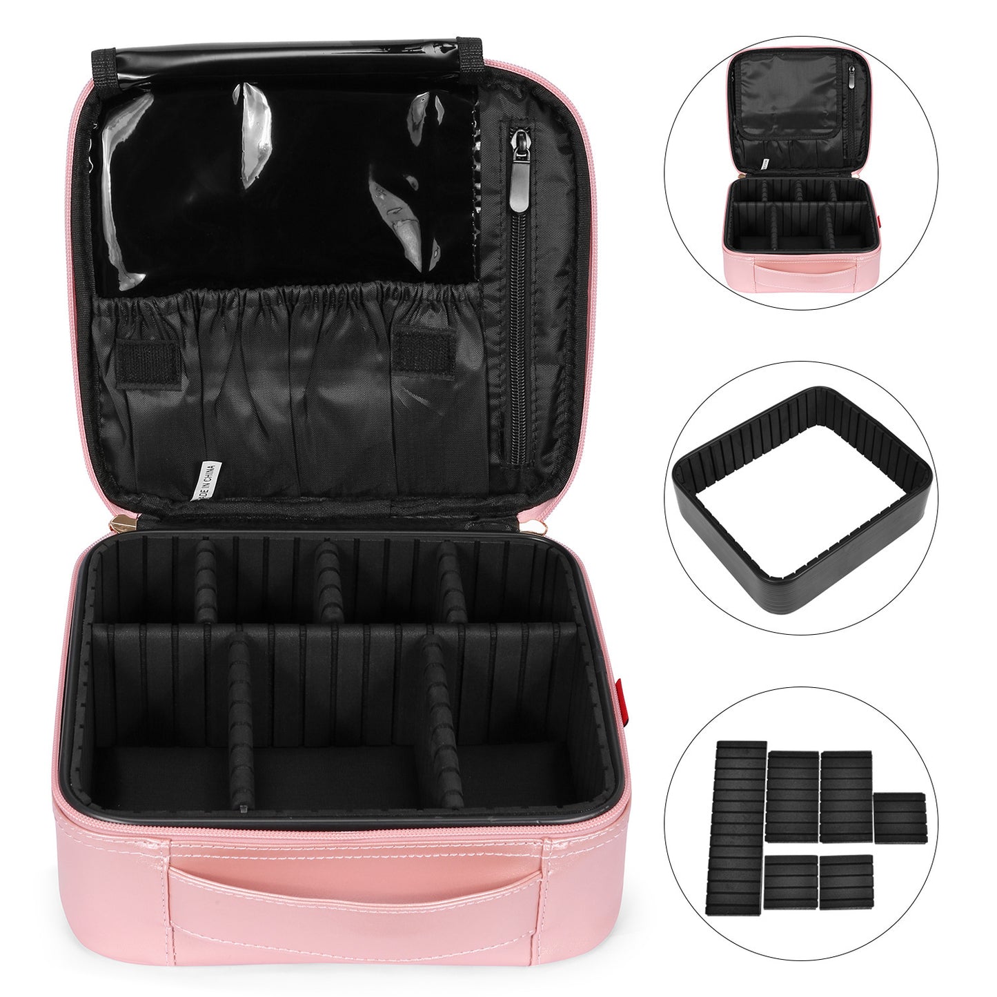 Portable Cosmetic Case, Multifunctional Partition