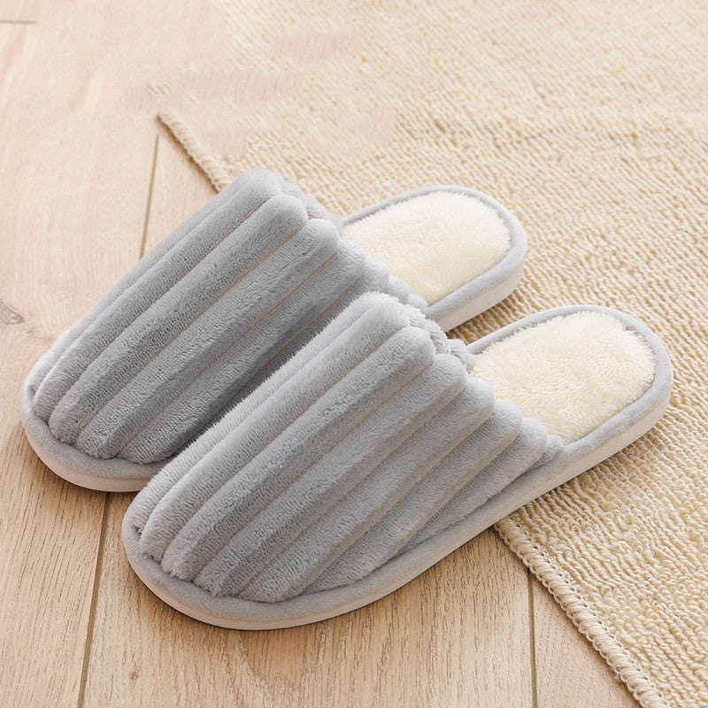 Season Home Warm Couple Plush Slippers