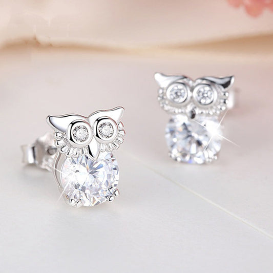 Owl Earrings Female Japanese Sweet Korean Temperament