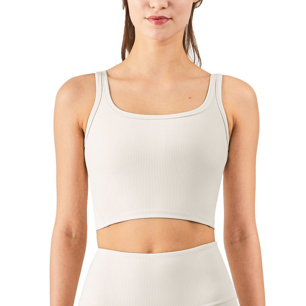 Skin-friendly Sports Yoga Underwear Vest-style High Elastic Gather