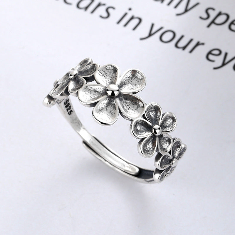 Eye Daisy Winter Plum Temperament Popular Joint Ring