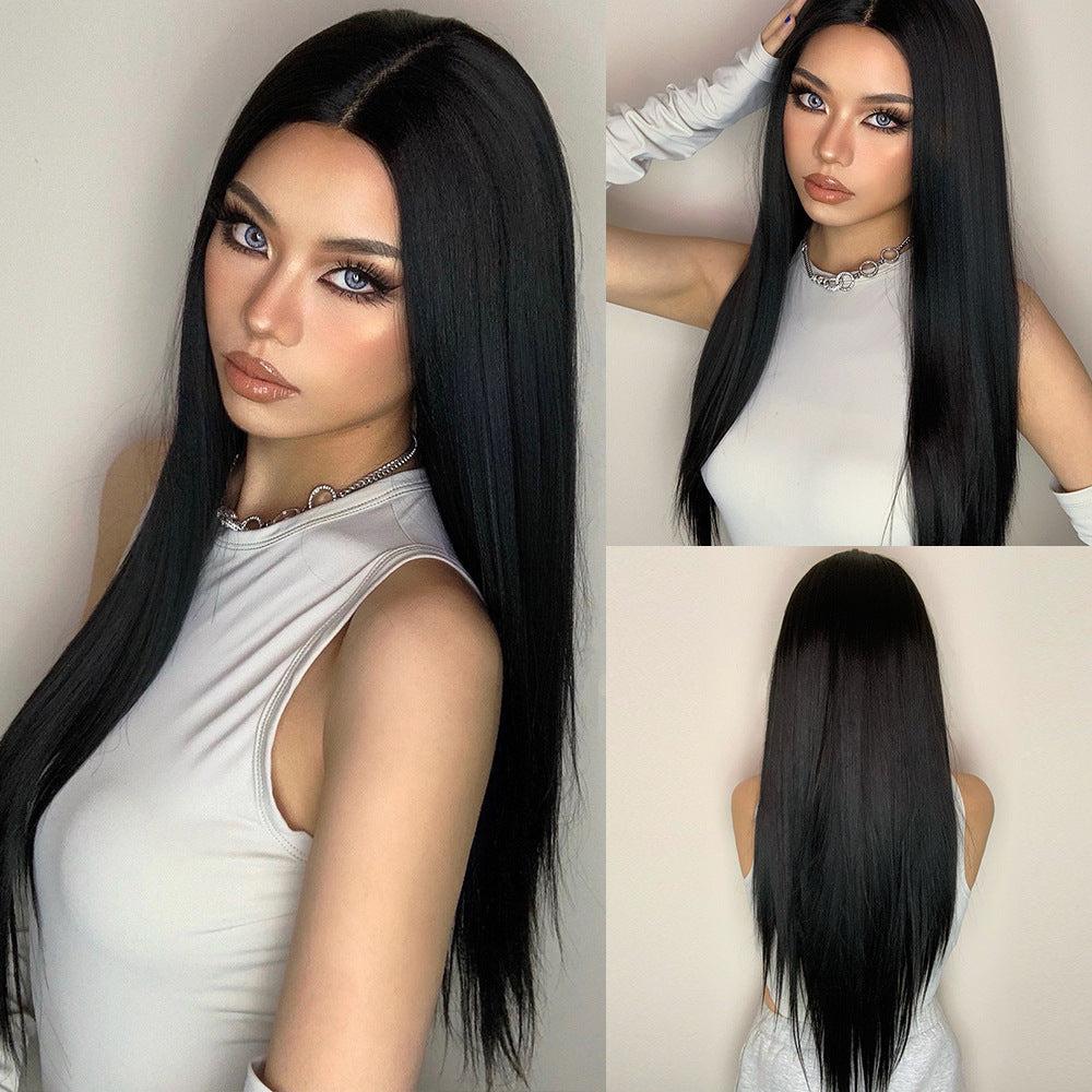 Women's Fashion Pick Dye Big Wave Lace Wig